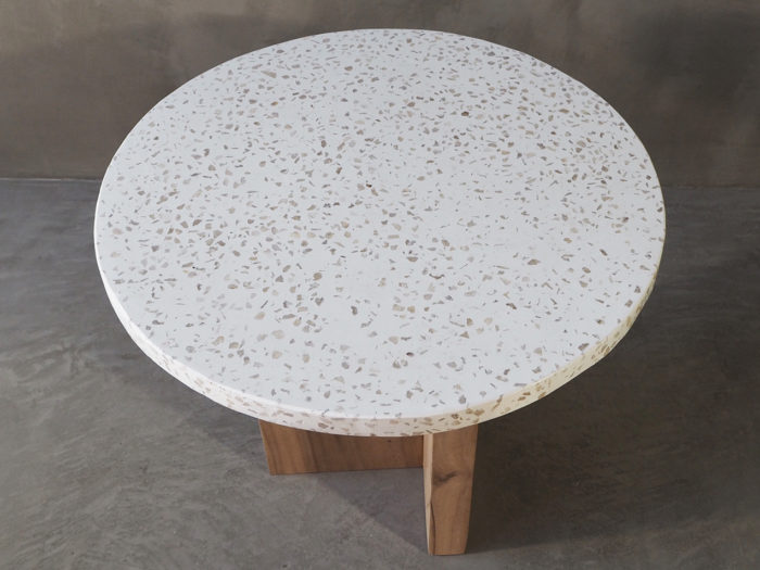 Terrazzo bord, sofabord, sidebord, rotting