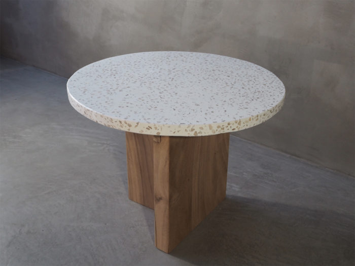 Terrazzo bord, sofabord, sidebord, rotting