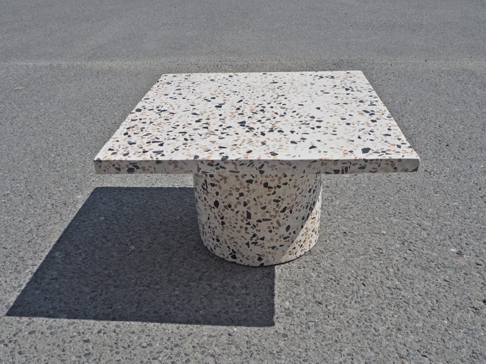 Terrazzo bord, sofabord, sidebord, rosa terrasso, marmor