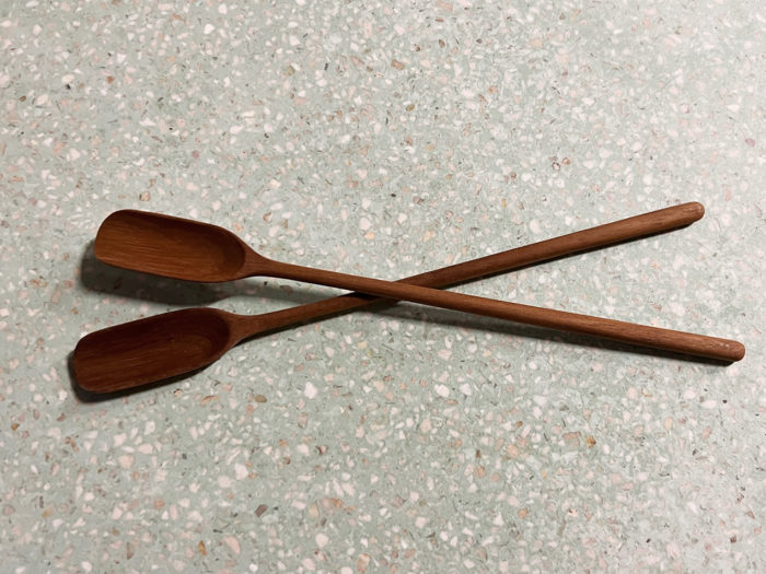 organisk, trebestikk, resirkulert teak, salatbestikk, tresleiver, by bjørkheim, håndlaget, naturlaget, bali, by bjørkheim, surfinspirert, møbler