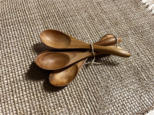 organisk, trebestikk, resirkulert teak, salatbestikk, tresleiver, by bjørkheim, håndlaget, naturlaget, bali, by bjørkheim, surfinspirert, møbler