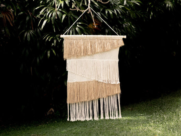 Veggdekor, makrame, veggmakrame, barneinteriør, kids interiør, by bjørkheim, håndlaget, naturlaget, bali, by bjørkheim, surfinspirert, møbler