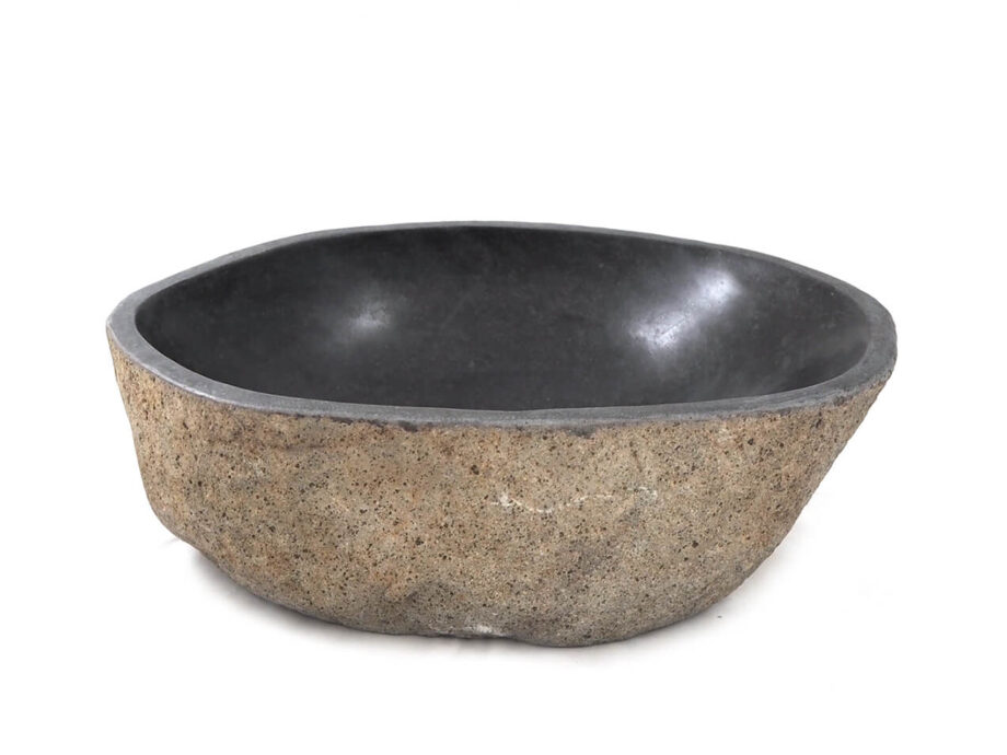 Bali steinvask, elvestein, håndlaget, steinvask, steinservant, bad, by Bjørkheim, surfinspirert, møbler, interiørdesign, japandi