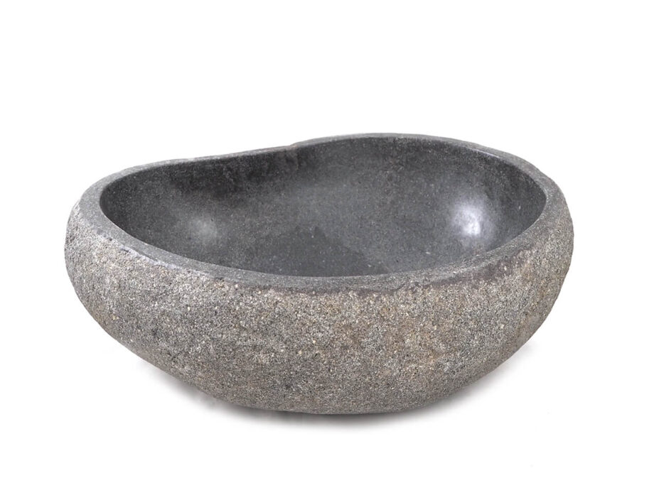 Bali steinvask, elvestein, håndlaget, steinvask, steinservant, bad, by Bjørkheim, surfinspirert, møbler, interiørdesign, japandi